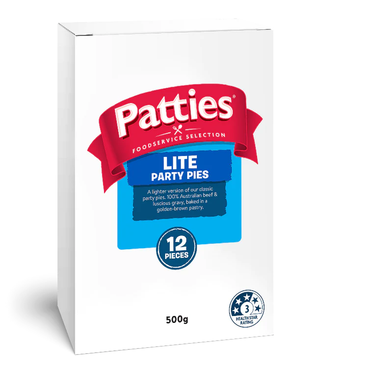 Patties Lite Party Pies 12pk