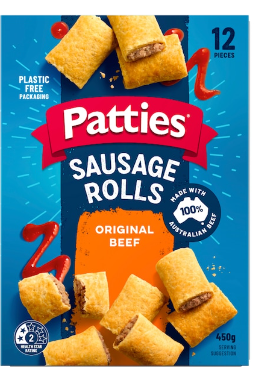 Patties Party Sausage rolls 12pk 450g