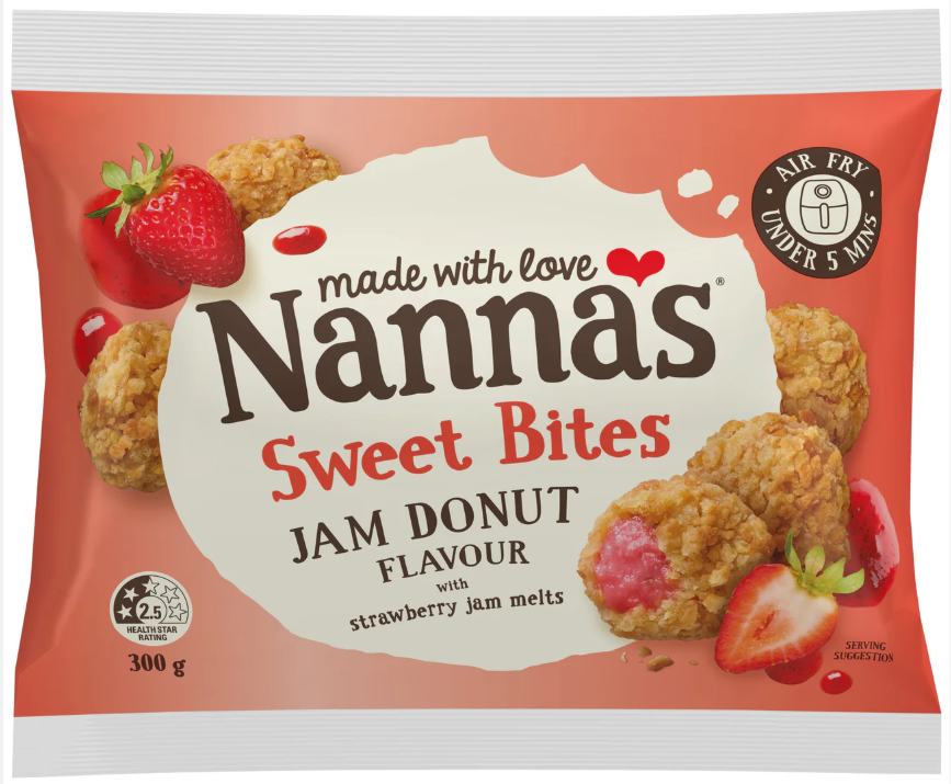 Nanna's Sweet Bites - Strawberry Jam Donut Flavour