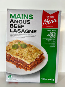On The Menu Angus Beef Lasange 400g