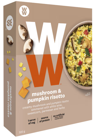 Weight Watchers Mushroom & Pumpkin Risotto