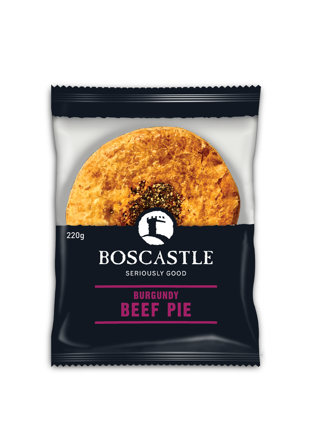Boscastle Beef Burgundy Pie CARTON ONLY (6 x 220g)