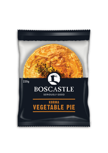 Boscastle Korma Curry Vegetable Pie 6 x 220g CARTON ONLY