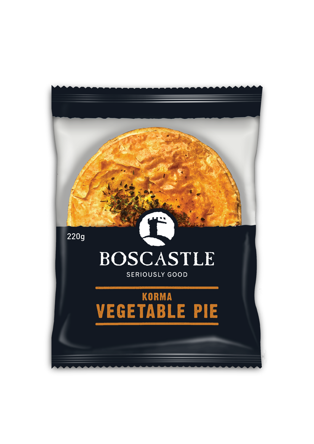 Boscastle Korma Curry Vegetable Pie 6 x 220g CARTON ONLY